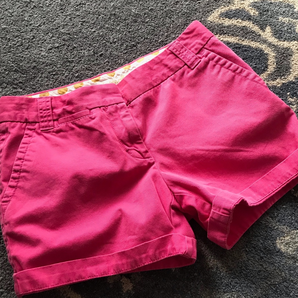 J.Crew Chino Shorts in hot pink Sz. 4